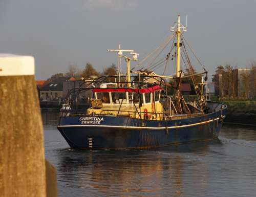 Fishing Ship Boat Netherlands Port North Sea Sea