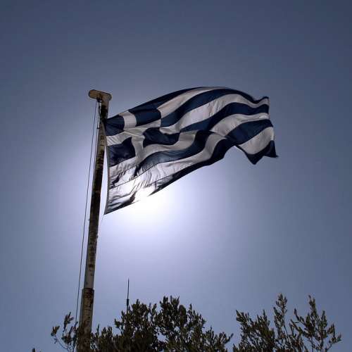 Flag Greece Athens Greek