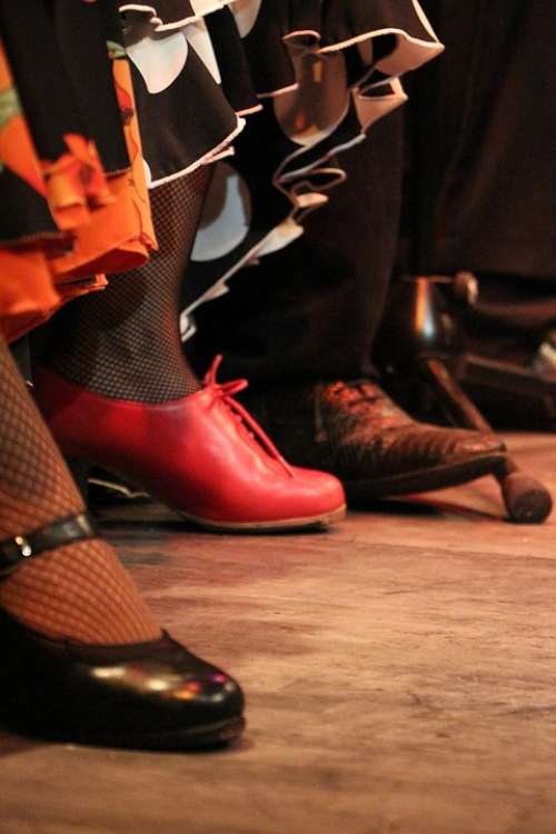 Flamenco Shoes Color Dance