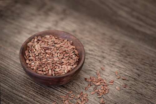Flax Seed Seeds Eat Healthy Bowl Food Bowls