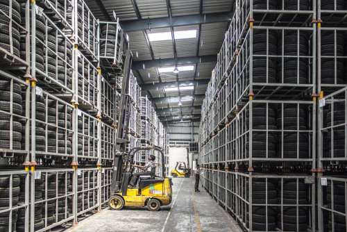 Forklift Warehouse Machine Worker Industry Pallet