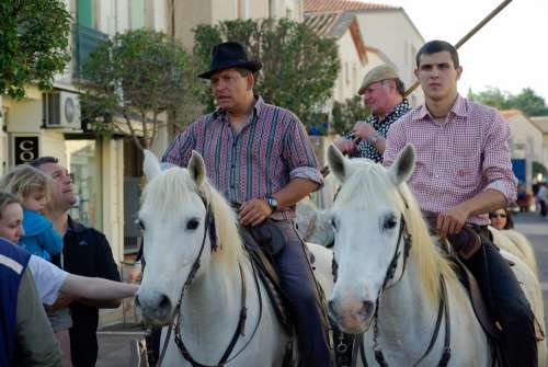 France Camargue Horses Gardians Village Festival