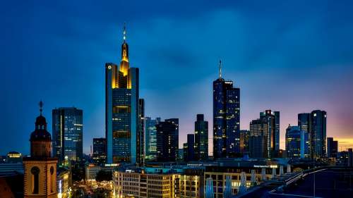 Frankfurt Germany Panorama City Urban Skyline