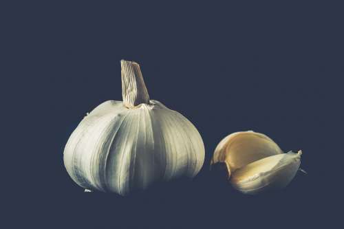 Garlic Herbs Cooking Food Healthy Tasty Fresh