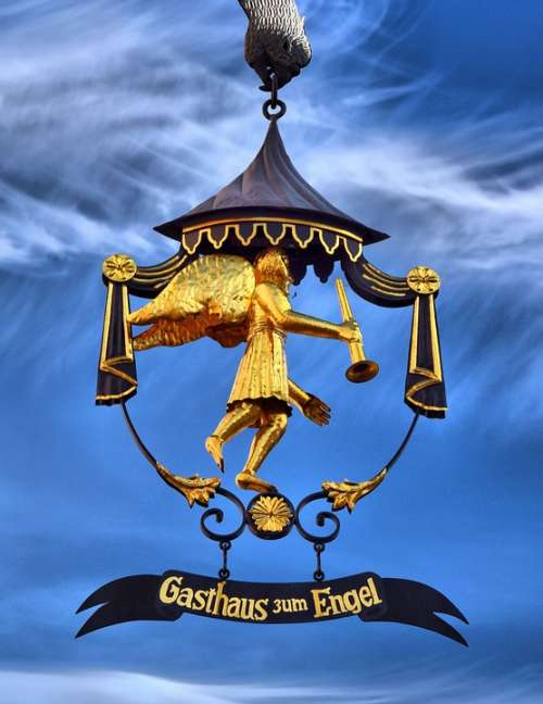 Gasthaus Zum Engel Bad Bergzabern Gold Clouds Blue