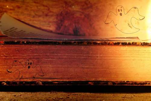 Ghosts Book Old Ghost Spooky