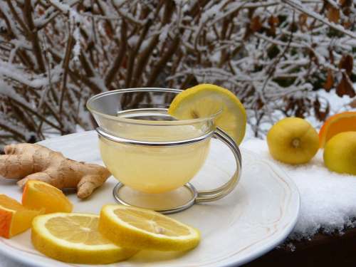 Ginger Hot Lemon Tee Lemon Snow Juice Cold