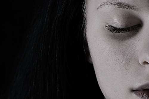 Girl Depression Sadness Face Skin Portrait Woman
