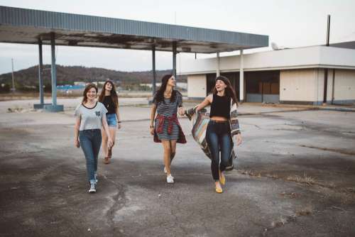 Girls Group Teenagers Style Fashion