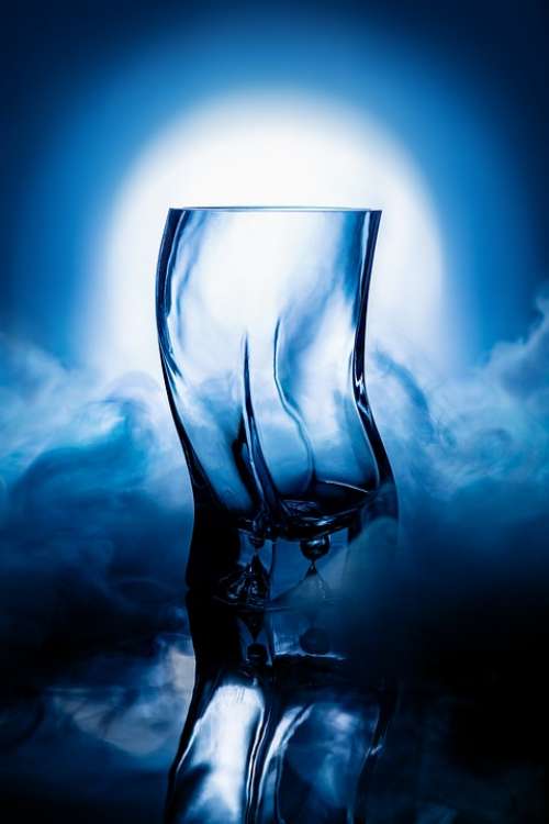 Glass View Vase Smoke Style Light