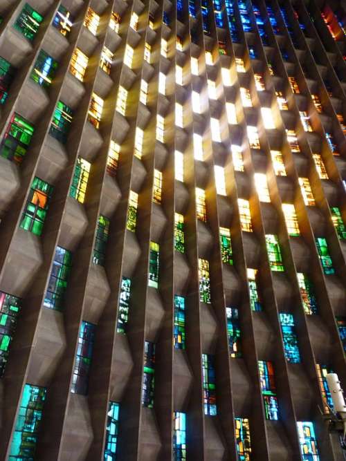 Glass Window Light Church Coventry Cathedral