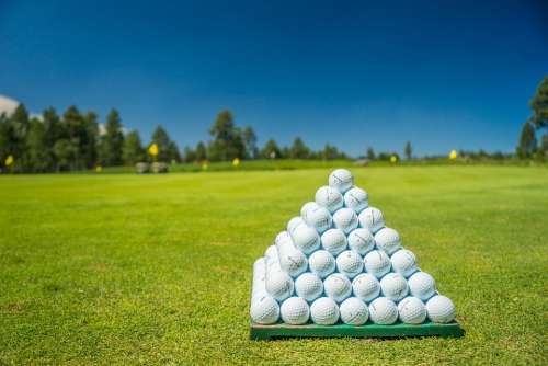 Golf Golf Balls Green Golf Course Golf Club