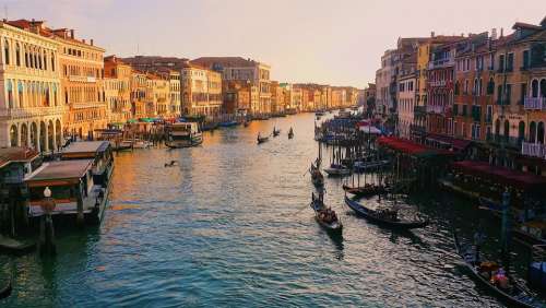 Grand Canal Venice Italy Canal City Water Famous
