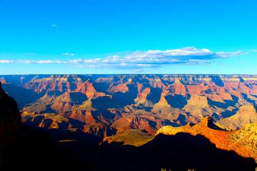 Grand Canyon Desert Landmark Canyon Landscape