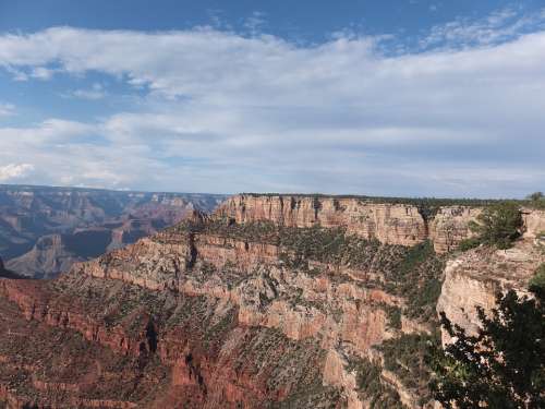 Grand Canyon National Parks Canyon Rocks Sunset