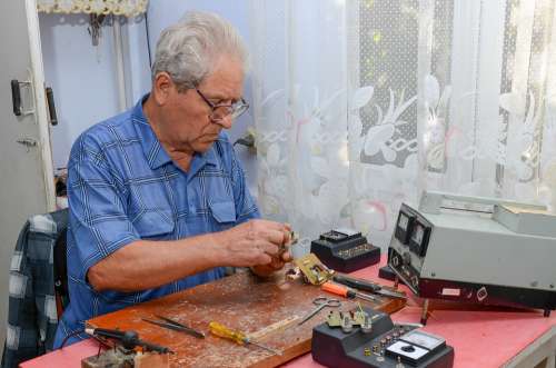 Grandfather Grandpa Old Man Mature Works Braze