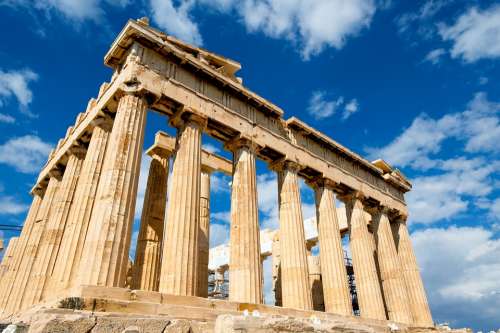 Greece Palace Parthenon Iconic Ruins Building