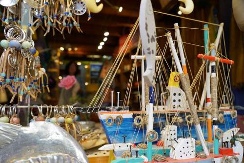 Greece Souvenirs Shop Holidays Toys Colors