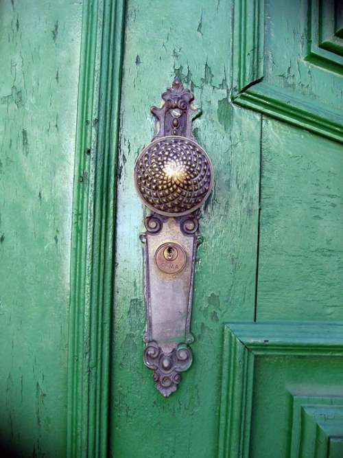 Green Door Lock Enter