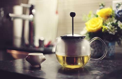Green Tea Press Kitchen Drink Beverage Pot Cup