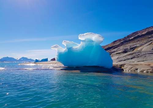 Greenland Iceberg Fjord Sermilik Ice Arctic Sea