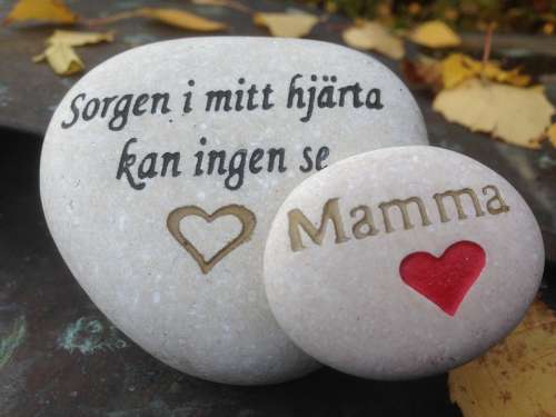 Grief Missing Stone Text