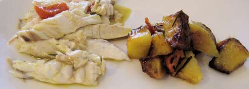 Grilled Rombo Whitefish Herbed Potatoes Italy