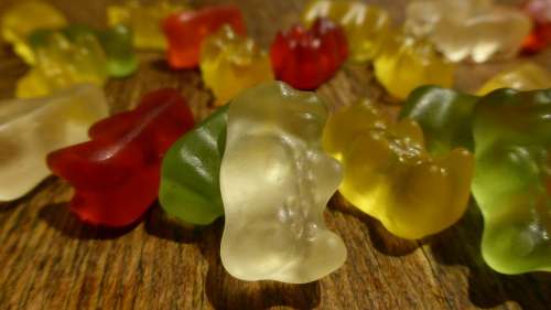Gummi Bears Fruit Jelly Candy Gelatin Colorful