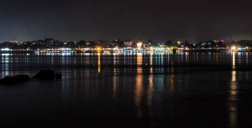 Guwahati India Assam City Landscape Night