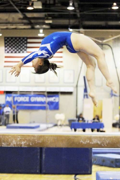 Gymnastics Female Performance Balance Beam