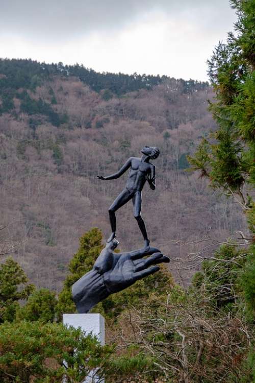 Hakone Open-Air Museum Sculpture Hand Figure Man