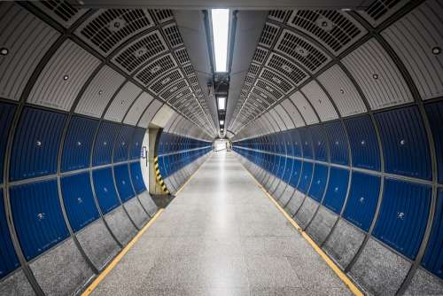 Hallway Tunnel Round Tube Design Modern Corridor