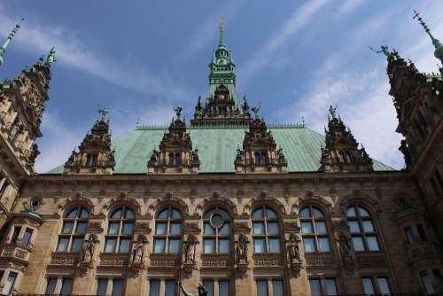 Hamburg Town Hall Germany Hanseatic City Building