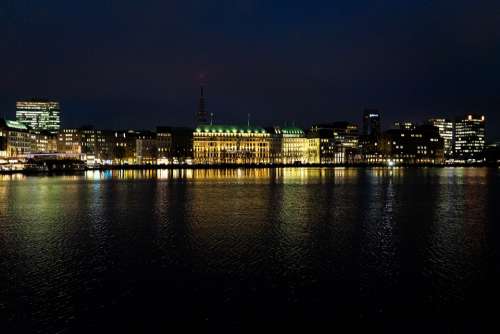 Hamburg City Hanseatic City Alster Water Building
