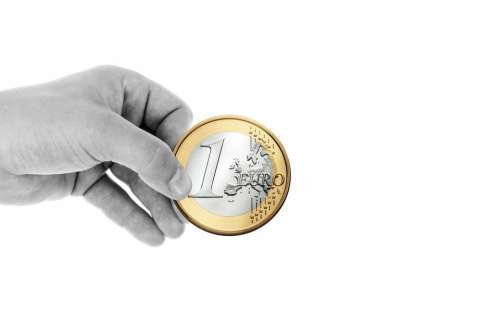 Hand Keep Finger Euro Coin Money Currency