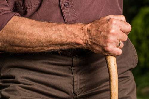 Hand Walking Stick Arm Elderly Old Person Cane