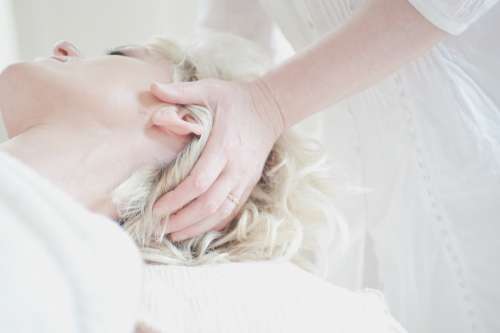 Head Massage Treatment Relaxation Woman Relax