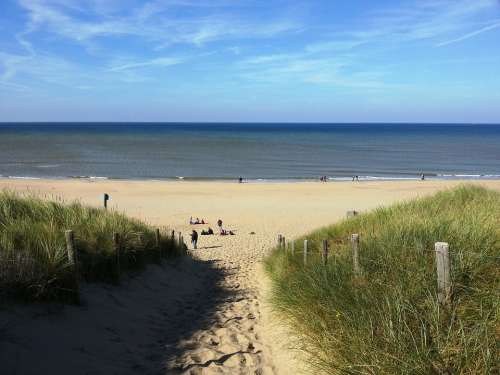 Holland Beach Coast Sky Nature Sand North Sea