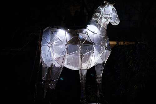 Horse Animal Night Light Night View Lantern