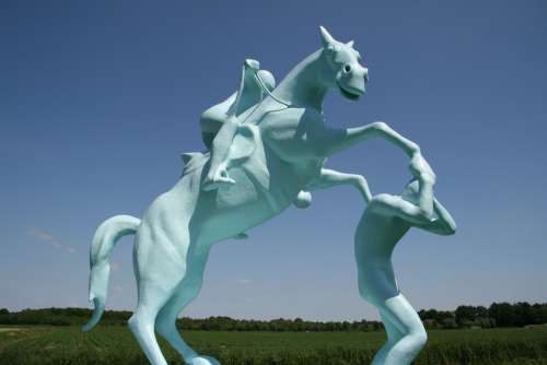 Horse Blue Art