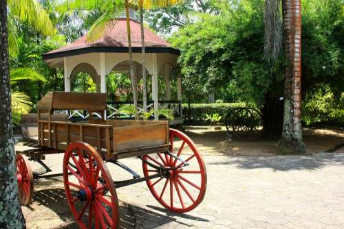 Horse Cart Colonial Plantantation Wheels