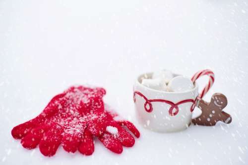 Hot Chocolate Snow Winter Chocolate Hot Cup Drink
