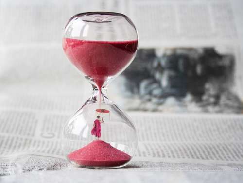 Hourglass Clock Sand Time Knapp Minute Timepiece