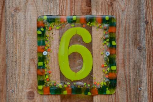 House Number Number Shield Six