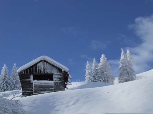 Hut Snow Winter Tyrol Serfaus-Fiss-Ladis