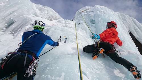 Ice Climbing Ice Climb Extreme Sports Frozen