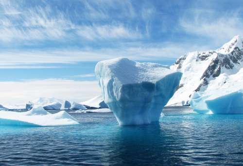Iceberg Antarctica Polar Blue Ice Sea Scenery