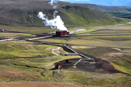 Iceland Power Plant Geothermal Energy Krafla