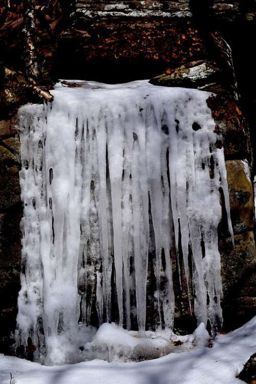 Icicles Winter Ice Cold Frozen Nature Frost Icy