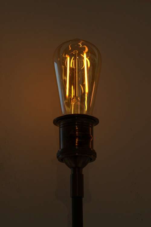 Idea Pear Light Bulb Energy Current Electric